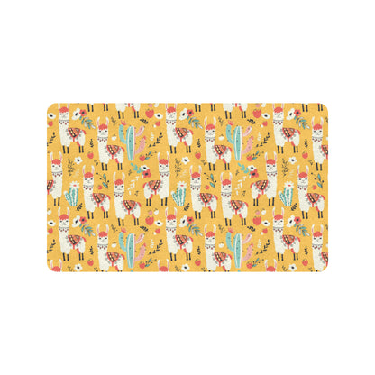 Llama Cute Themed Print Rubber Doormat