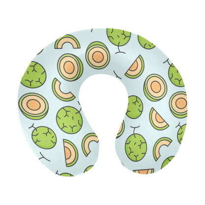 Cantaloupe Pattern Print Design 02 U-Shaped Travel Neck Pillow