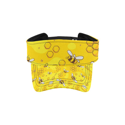 Bee Pattern Print Design BEE01 Unisex Sun Visor