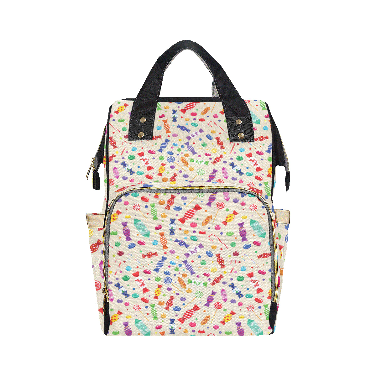 Candy Pattern Print Design 04 Diaper Bag Backpack