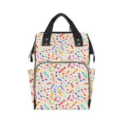 Candy Pattern Print Design 04 Diaper Bag Backpack