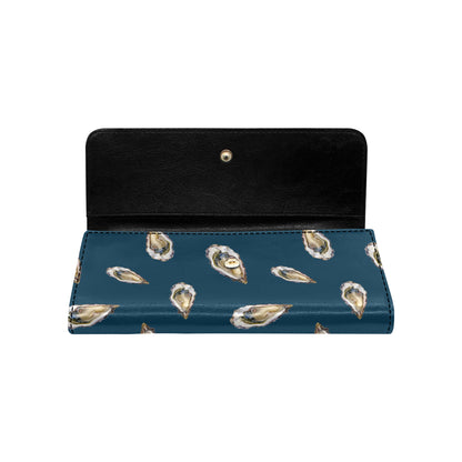 Oyster Pattern Print Design 03 Women's Trifold Wallet