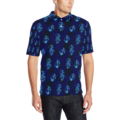 Music note Pattern Print Design A04 Men Polo Shirt