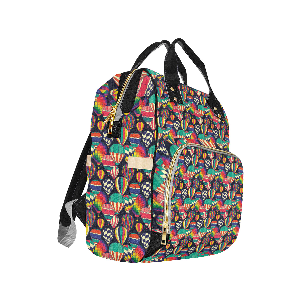 Ballon Pattern Print Design 02 Diaper Bag Backpack