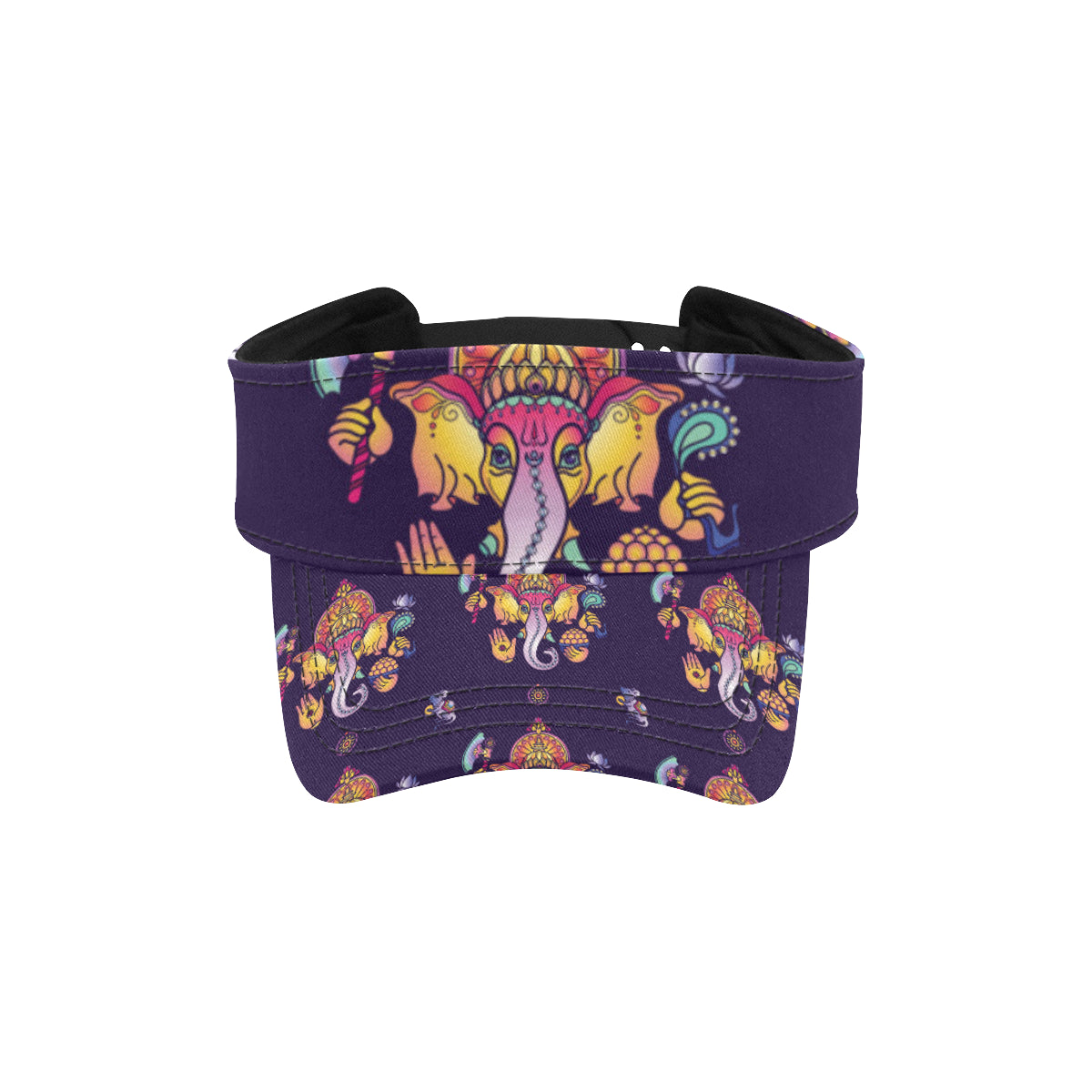 Ganesha Pattern Print Design 04 Unisex Sun Visor