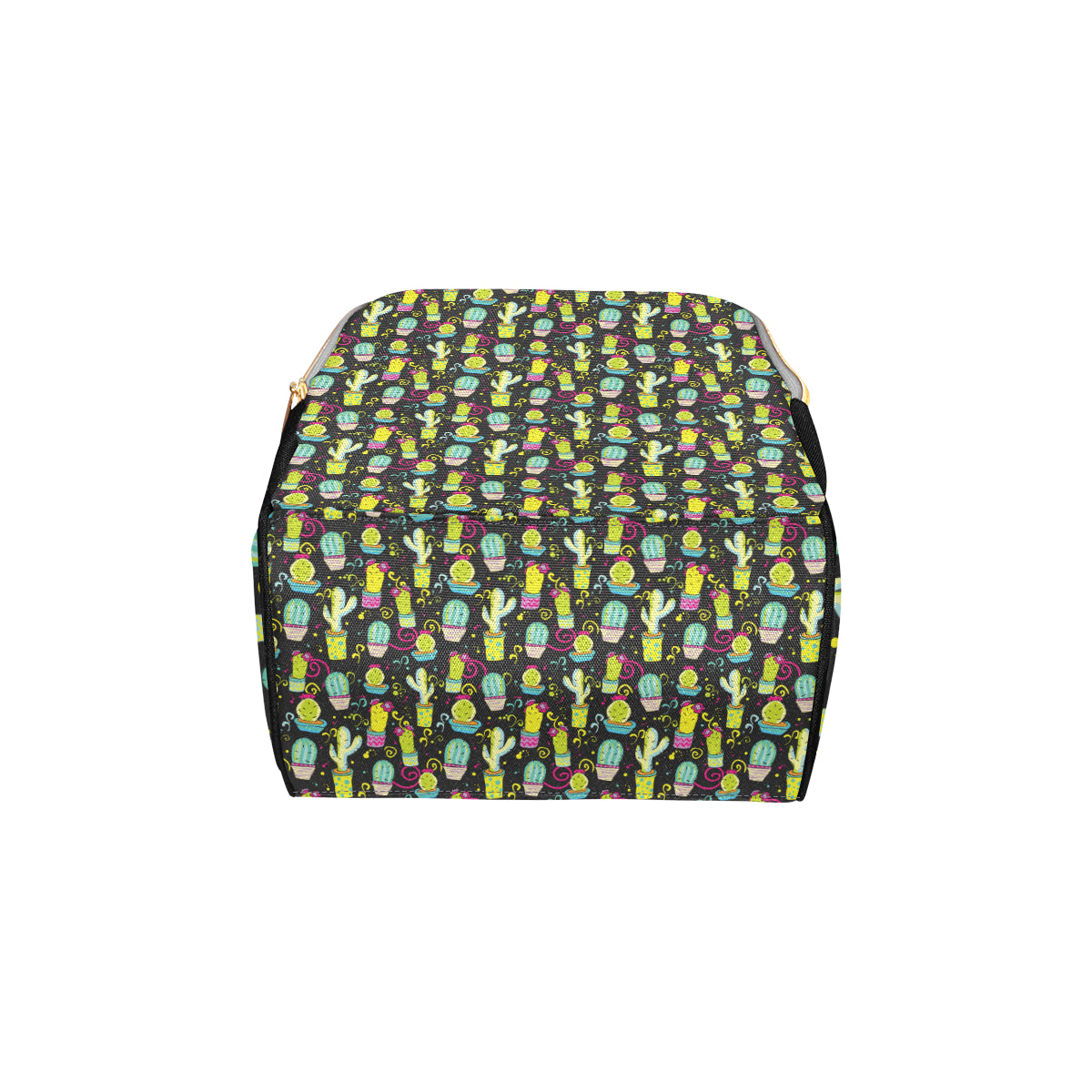 Cactus Neon Style Print Pattern Diaper Bag Backpack