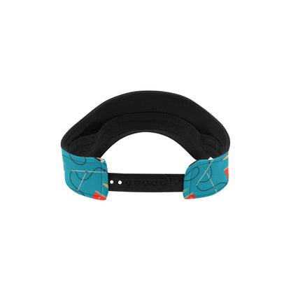 Drum Set Guitar Pattern Print Design 02 Unisex Sun Visor