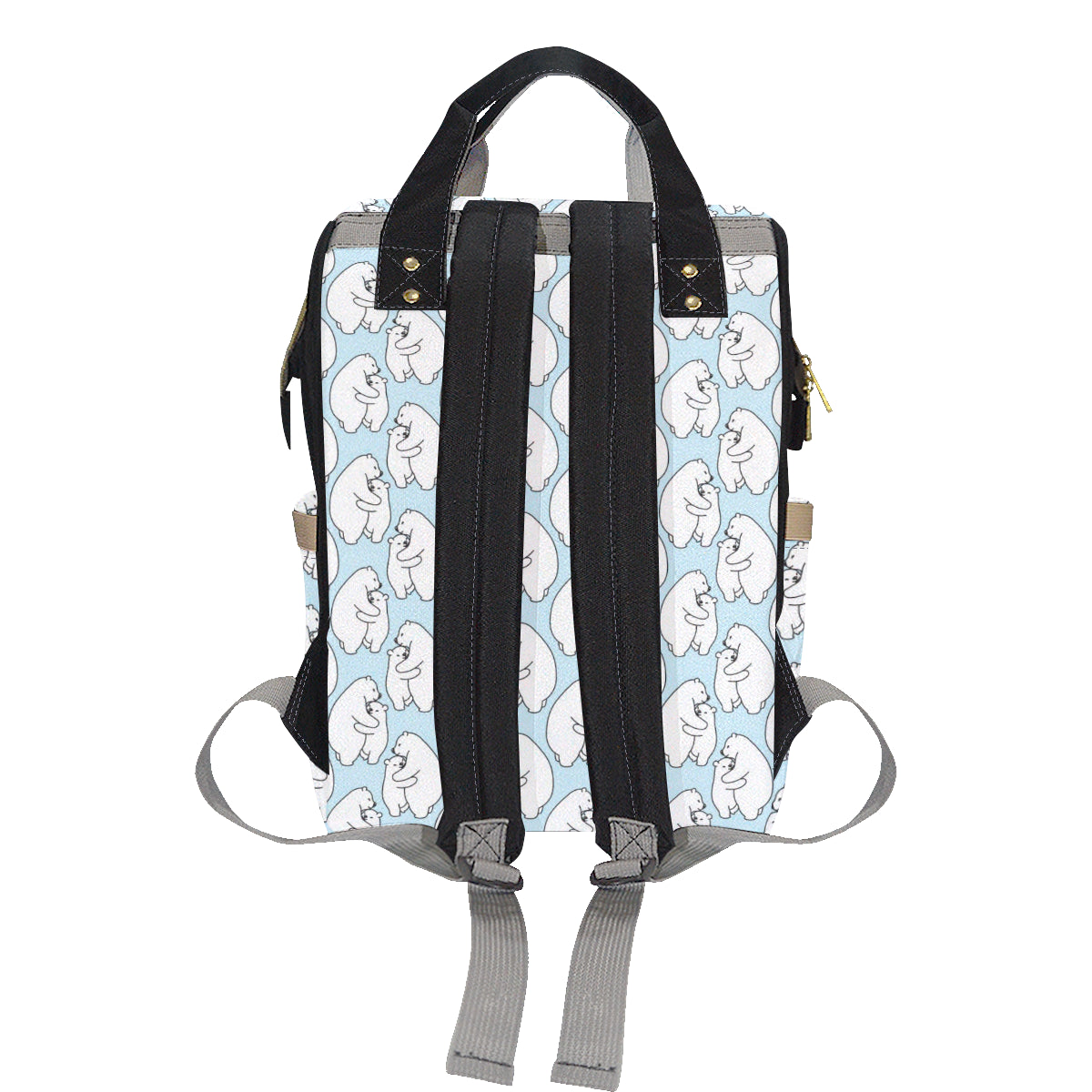 Polar Bear Pattern Print Design PB08 Diaper Bag Backpack