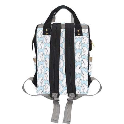 Polar Bear Pattern Print Design PB08 Diaper Bag Backpack