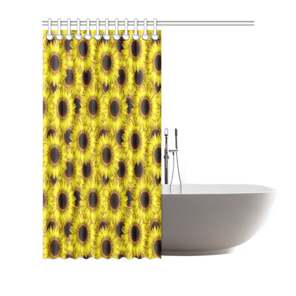 Sunflower Pattern Print Design SF011 Shower Curtain