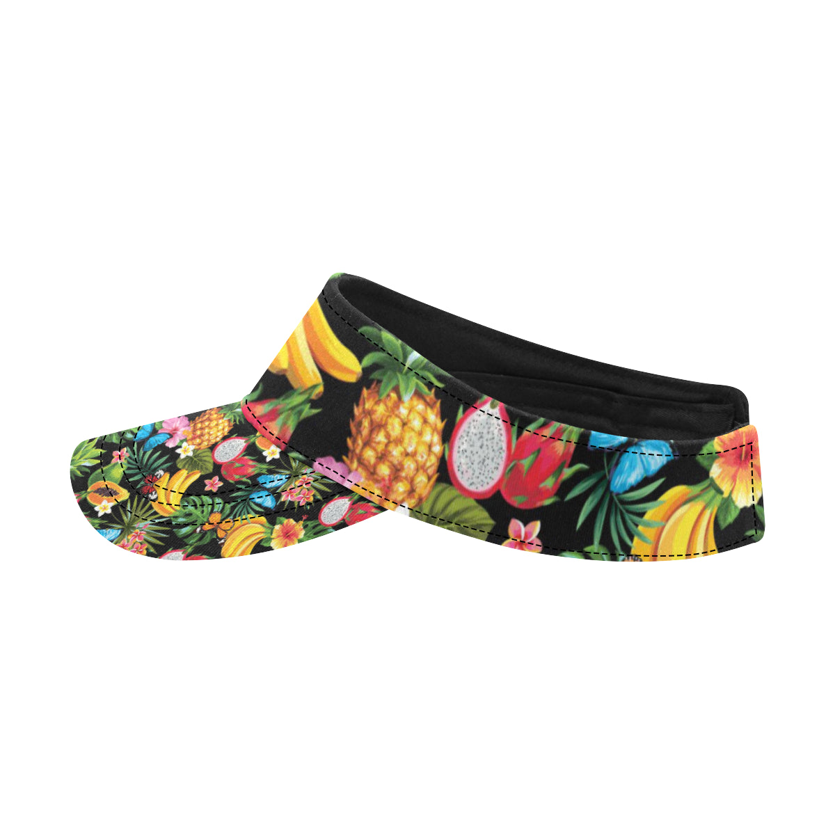 Tropical Fruits Pattern Print Design TF04 Unisex Sun Visor