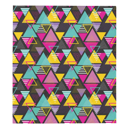 Geometric Colorful Pattern Print Design 02 Premium Quilt