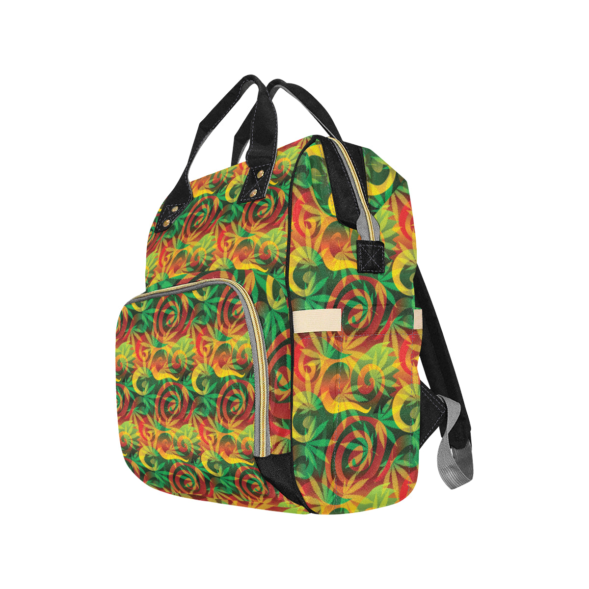 Rastafarian Pattern Print Design A01 Diaper Bag Backpack