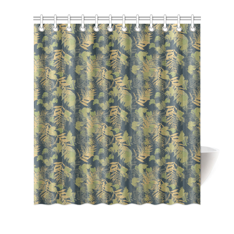 Camouflage Tropical Pattern Print Design 04 Shower Curtain