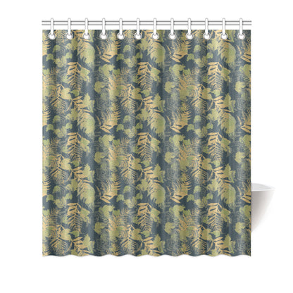 Camouflage Tropical Pattern Print Design 04 Shower Curtain