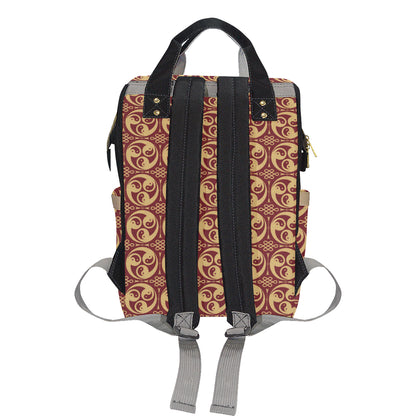 Yin Yang Style Pattern Design Print Diaper Bag Backpack