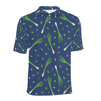 Leek Pattern Print Design 02 Men Polo Shirt