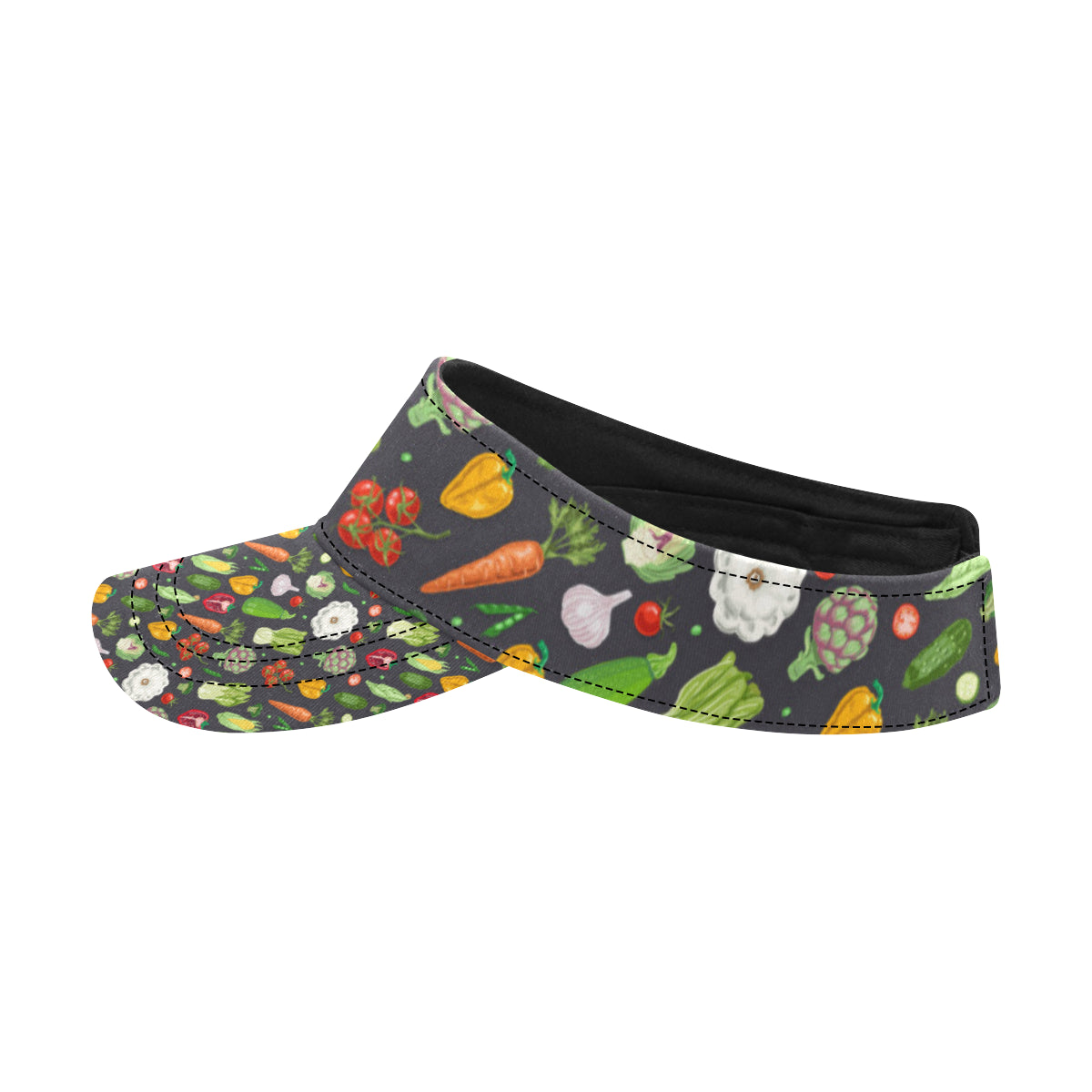 Vegan Pattern Themed Design Print Unisex Sun Visor