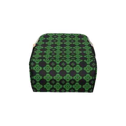 Celtic Knot Green Neon Design Diaper Bag Backpack