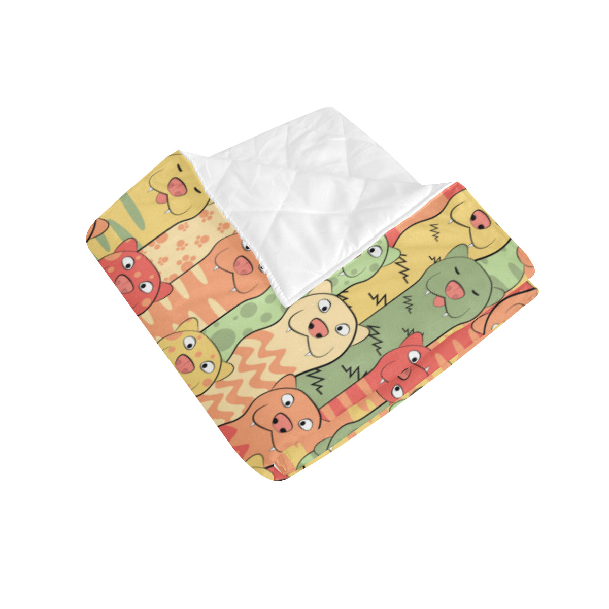 Ferret Pattern Print Design 01 Premium Quilt