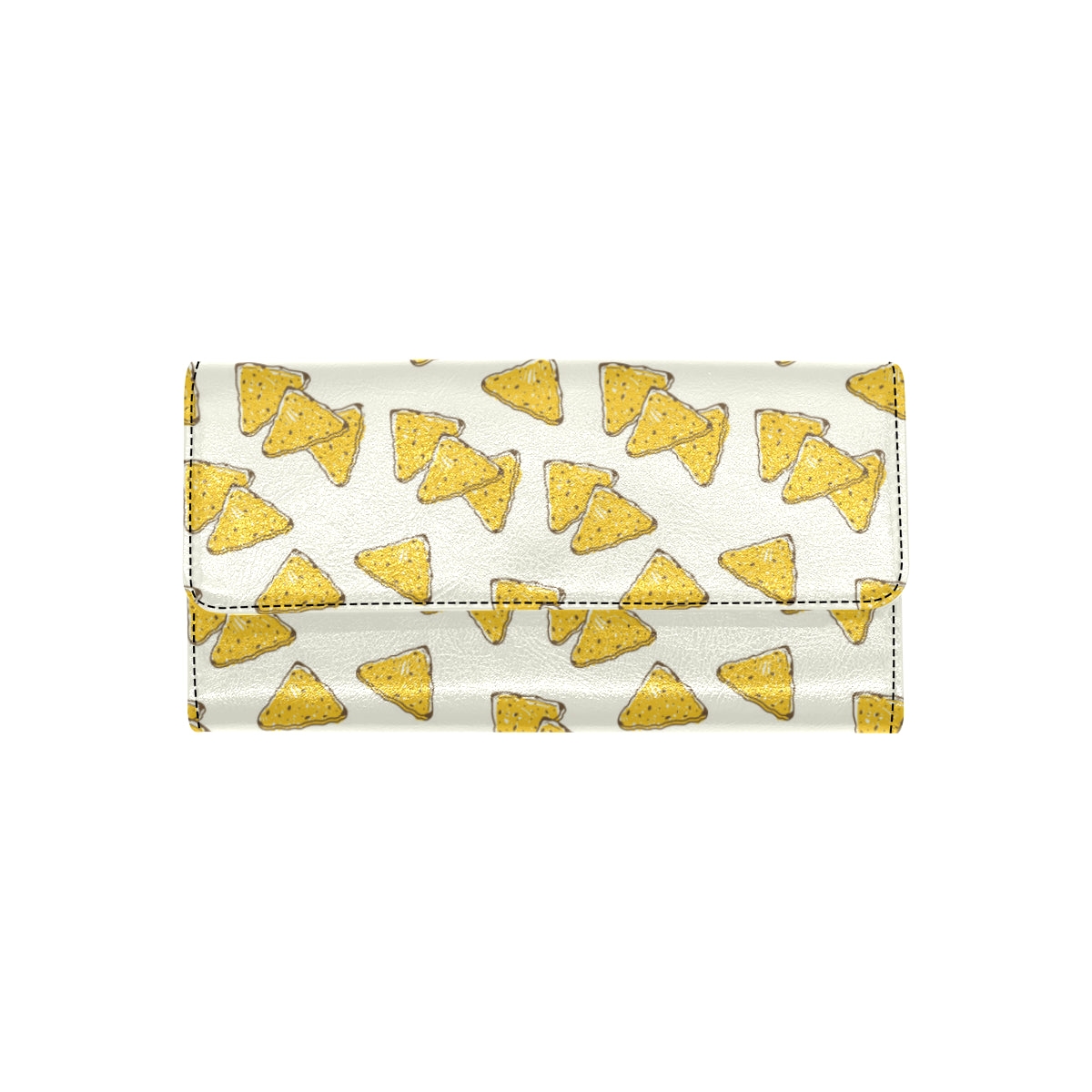 Nachos Pattern Print Design A01 Women's Trifold Wallet