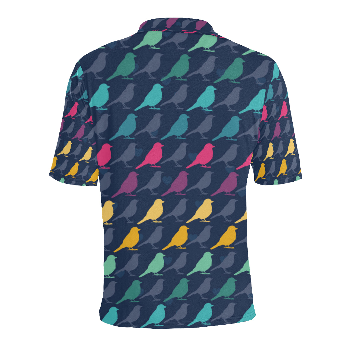 Birds Pattern Print Design 01 Men Polo Shirt