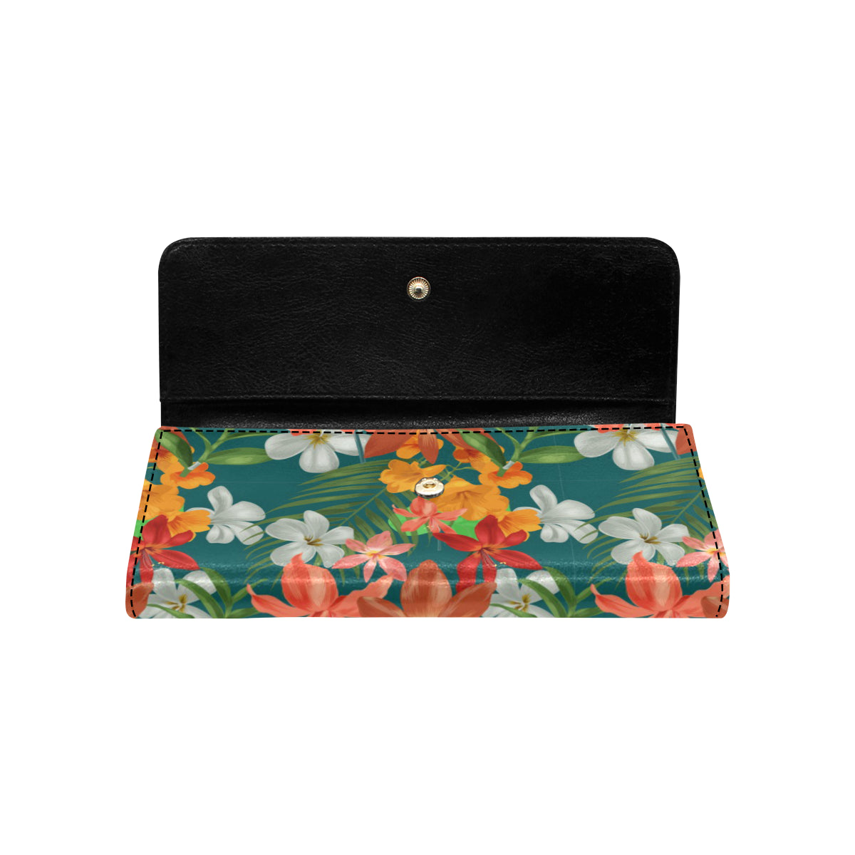 Amaryllis Pattern Print Design AL06 Women's Trifold Wallet