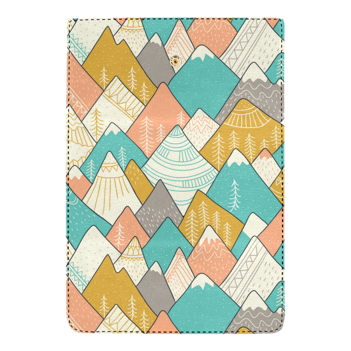Mountain Pattern Print Design 02 Women's Trifold Wallet