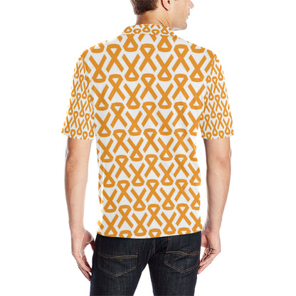 Appendix cancer Pattern Print Design 02 Men Polo Shirt