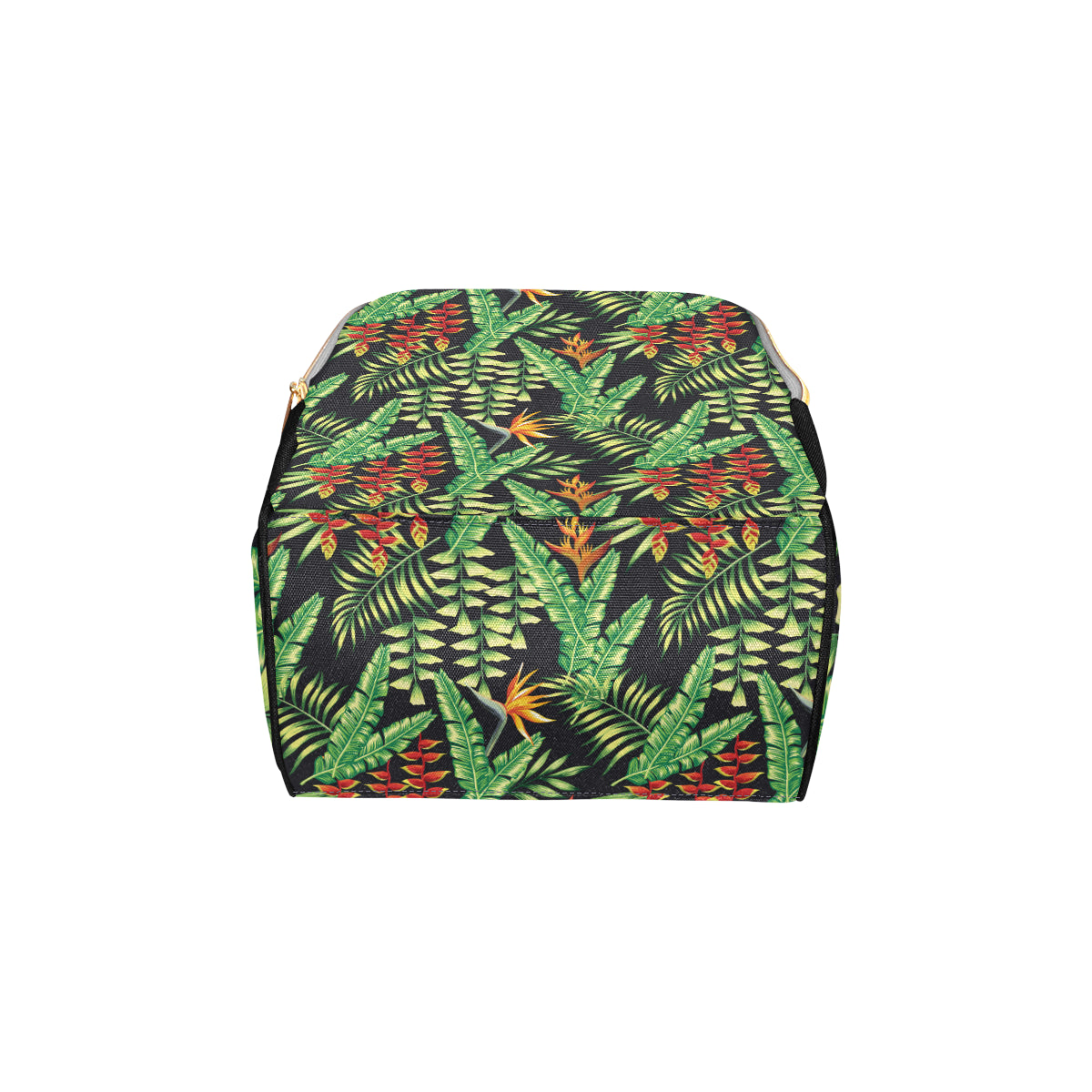 Hawaiian Flower Tropical Palm Leaves Diaper Bag Backpack