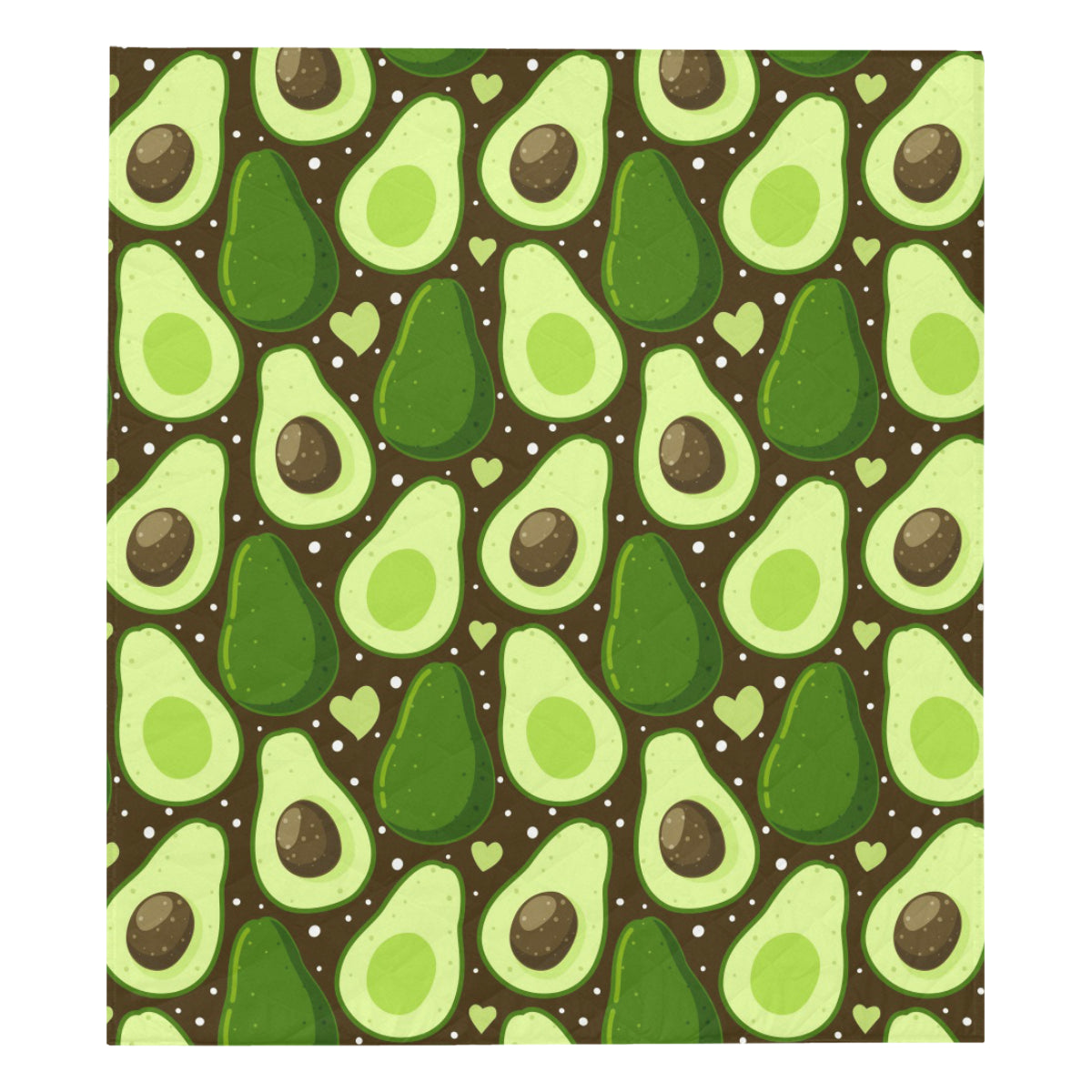 Avocado Pattern Print Design AC04 Premium Quilt