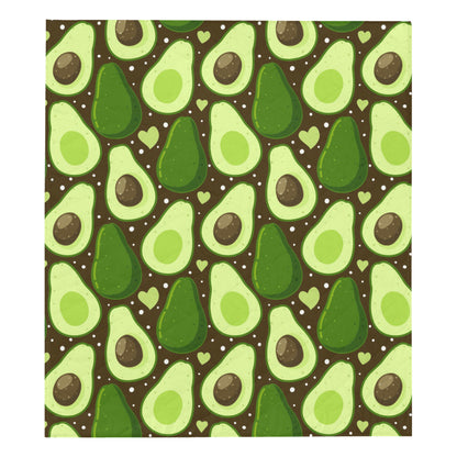 Avocado Pattern Print Design AC04 Premium Quilt
