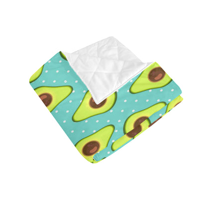 Avocado Pattern Print Design AC012 Premium Quilt