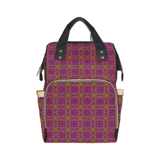 kaleidoscope Abstract Print Design Diaper Bag Backpack