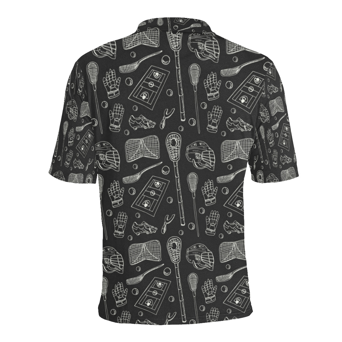 Lacrosse Pattern Print Design 01 Men Polo Shirt