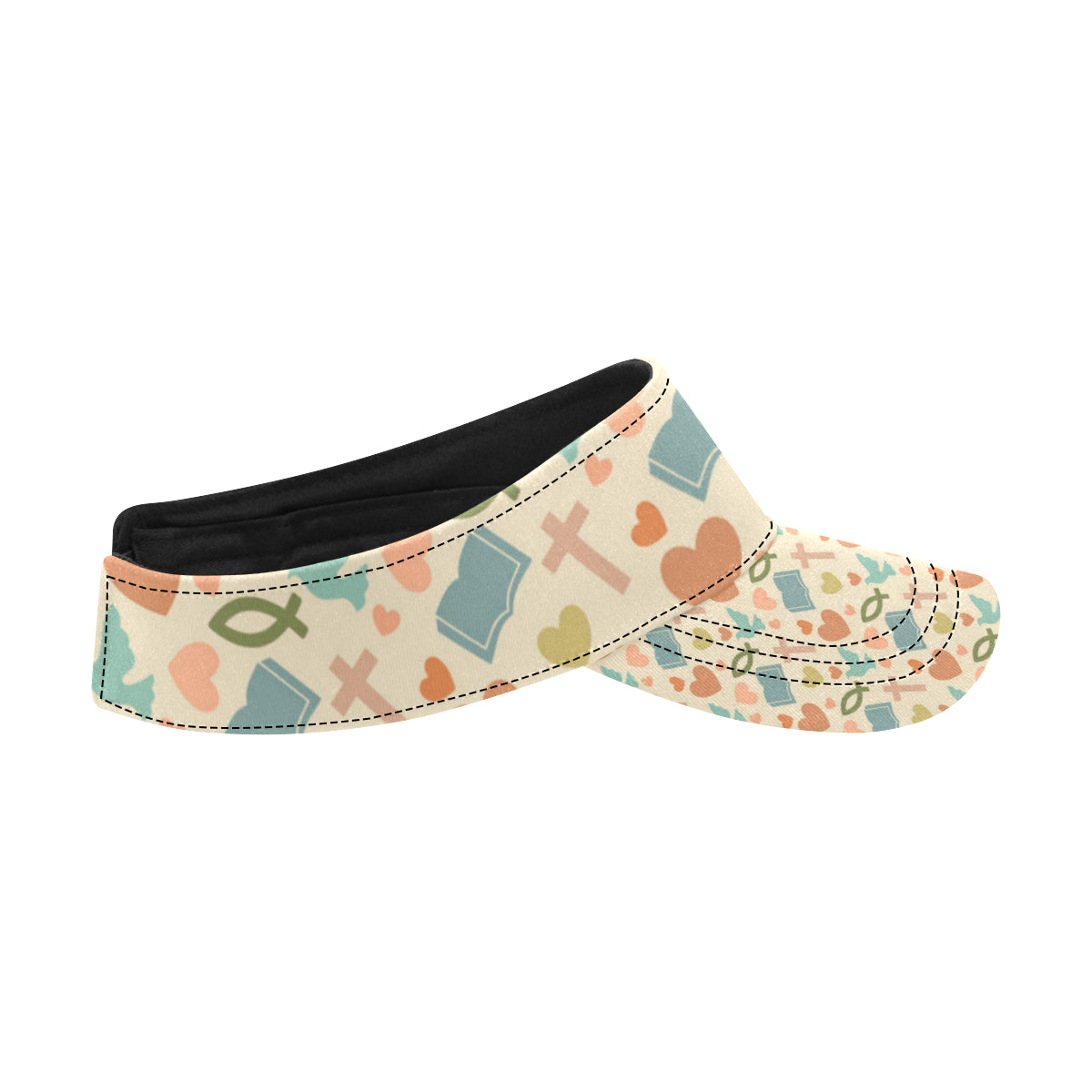 Christian Symbol Pattern Unisex Sun Visor