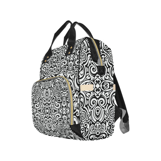 Polynesian Tattoo Pattern Diaper Bag Backpack