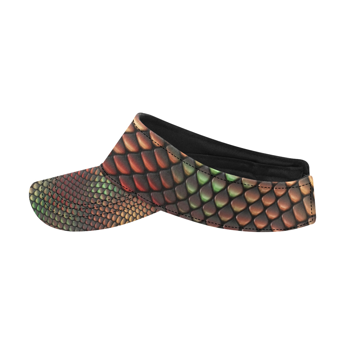 Snake Skin Colorful Print Unisex Sun Visor