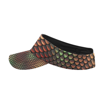 Snake Skin Colorful Print Unisex Sun Visor