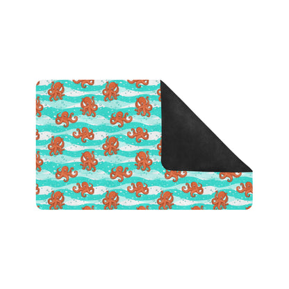 Octopus Cute Design Print Themed Rubber Doormat