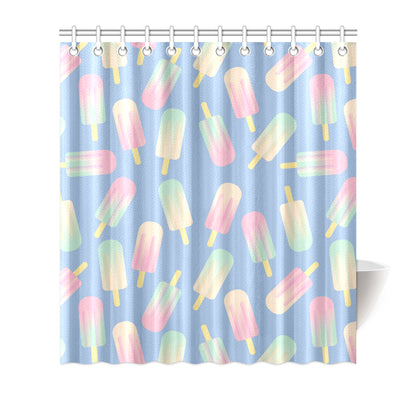 Ice Cream Pattern Print Design 05 Shower Curtain