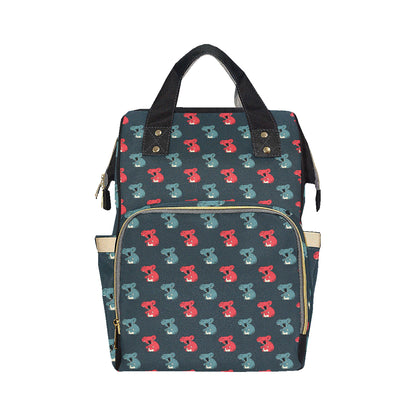 Koala Pattern Print Design 02 Diaper Bag Backpack