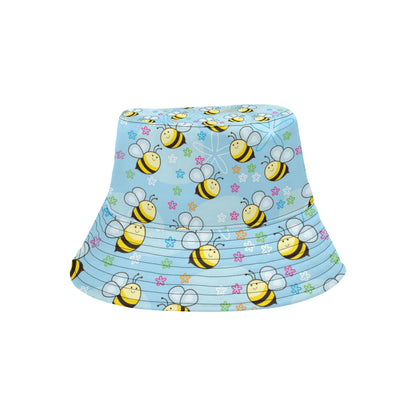 Bee Pattern Print Design BEE03 Unisex Bucket Hat