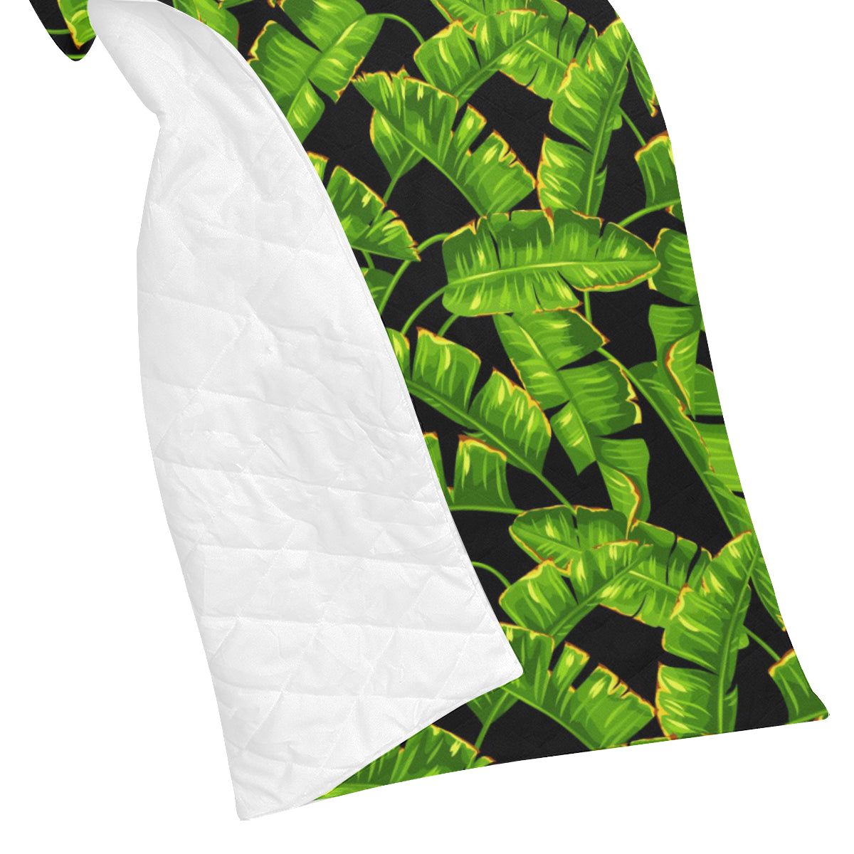 Banana Leaf Pattern Print Design BL06 Premium Quilt