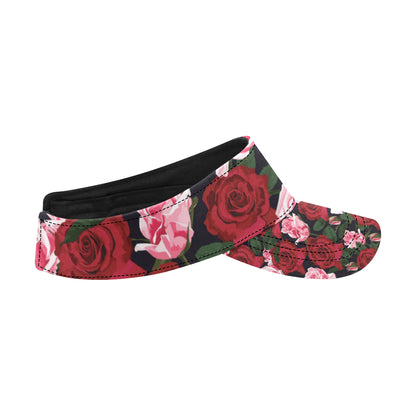 Rose Red Pink Pattern Print Design RO01 Unisex Sun Visor