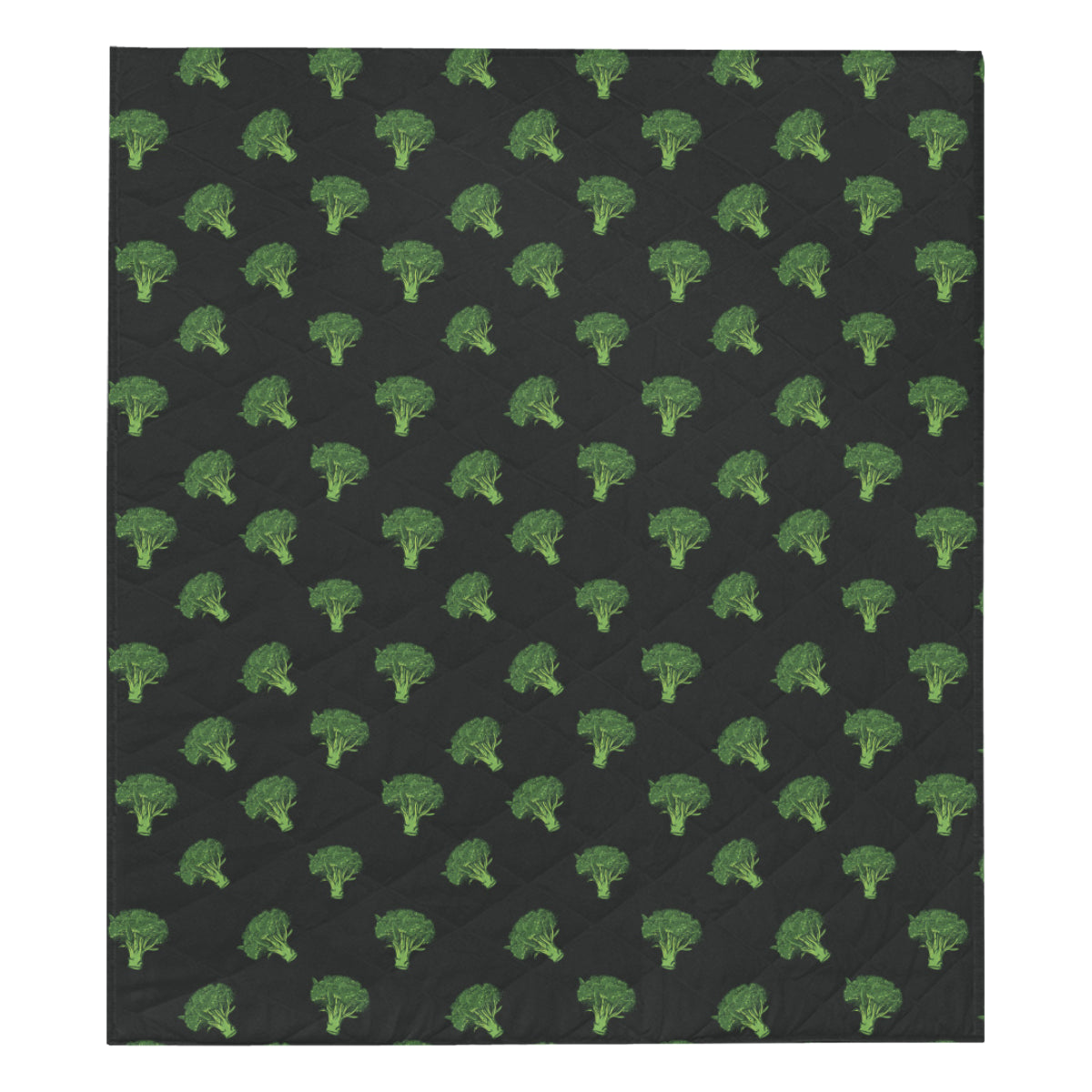 Broccoli Pattern Print Design 04 Premium Quilt