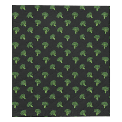 Broccoli Pattern Print Design 04 Premium Quilt