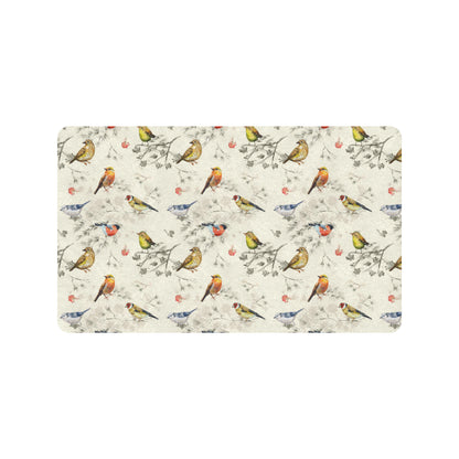 Bird Watercolor Design Pattern Rubber Doormat