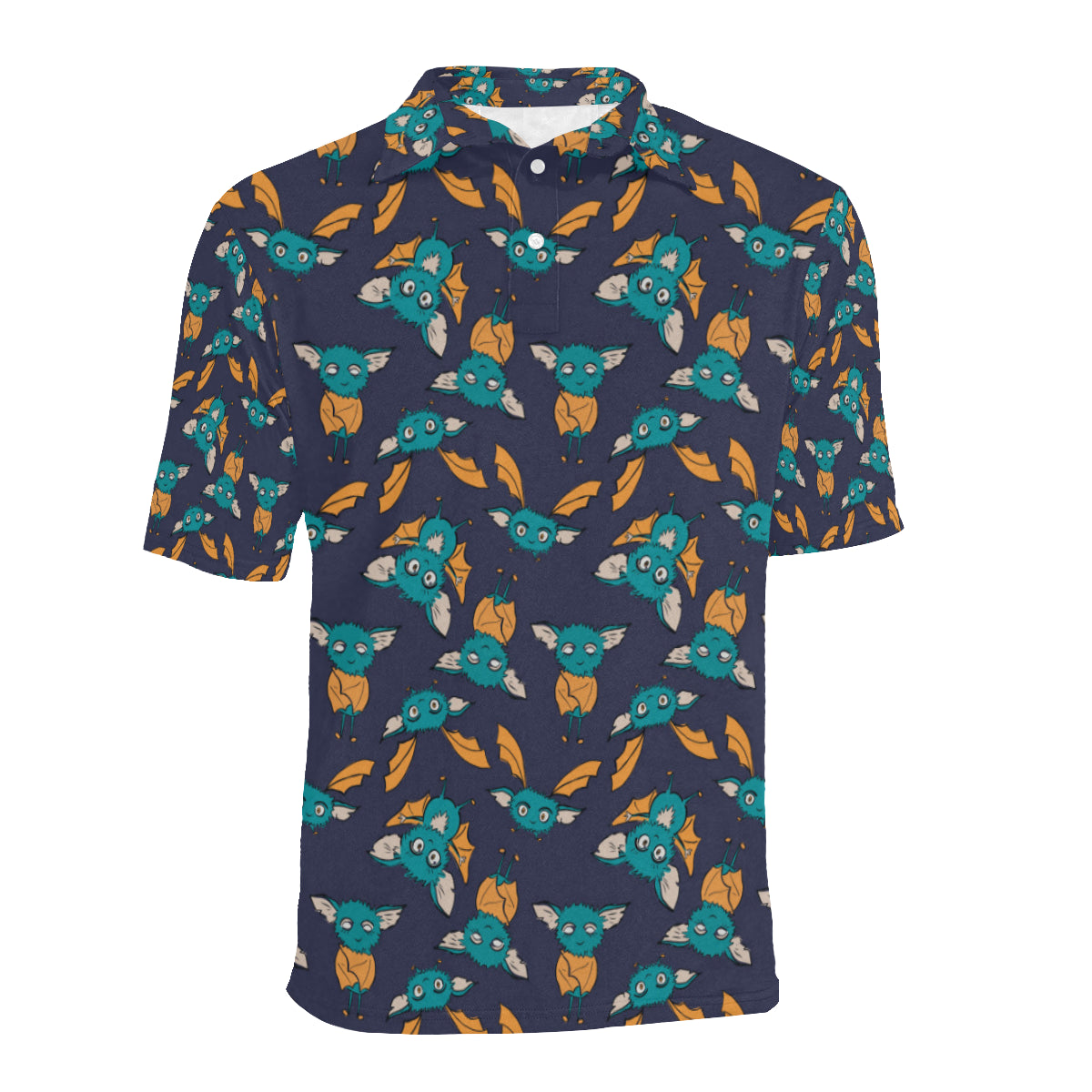 Bat Pattern Print Design 07 Men Polo Shirt