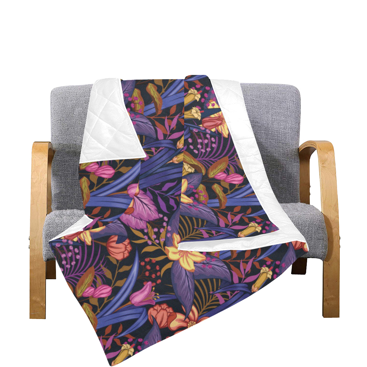 Lily Pattern Print Design LY016 Premium Quilt